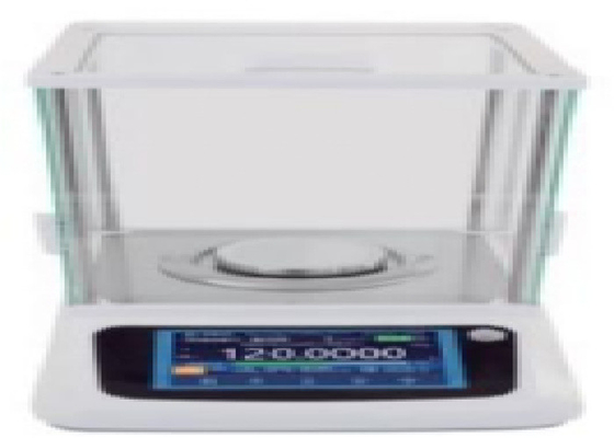 ND 300g 0.1mg white Electromagnetic Balance cover optional RS485 Support Internal Automatic Calibration With Pan Size Φ80mm