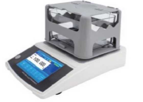 JL gray 600g Touch Solid Densimeter With 5 Inch HD Touch Screen Measuring Oil Absorption Material 0.001g/cm³