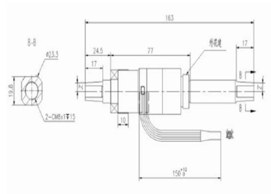 Stainless Steel JIS axis center Torque Sensor 4.5~5.5(VDC) For Power-assisted Bicycles 0.5~90(N·m) IP66