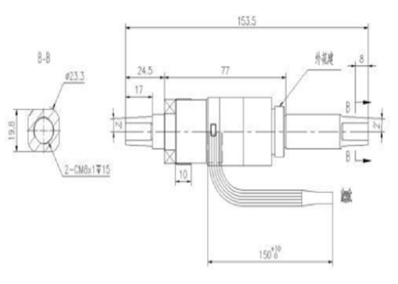 Stainless Steel JIS axis center Torque Sensor 4.5~5.5(VDC) For Power-assisted Bicycles 0.5~90(N·m) IP66
