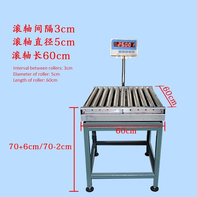 Roller Conveyor Scale IP68 RC6060-IN420 500kg 150G RS485/RS232 Stainless Steel weight Roller Conveyor C3