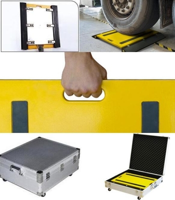 INPT-S001-B  Aluminum-alloy Eavy Duty dynamic Portable Vehicle Scale IP66 15T 350 ohm Mobile Truck scale RS232