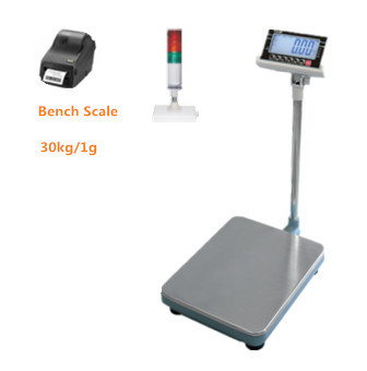 BW-3040-30kg /1g alloy steel Weighing platform Bench Scale IP66 with plastic indicator alarm 30000 divisions and 3 RELAYS